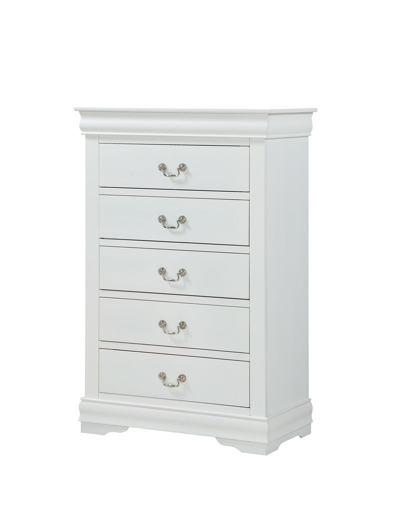 Crownmark Louis Philip Chest - White