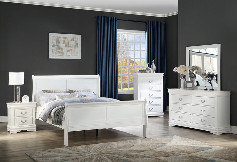 Louis Philip Bedroom Set White