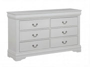 Crownmark Louis Philip Bedroom Set - Greige Dresser