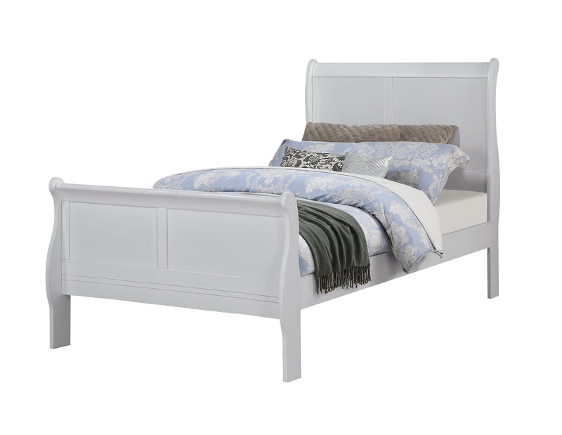 Crownmark Louis Philip Bed - Greige