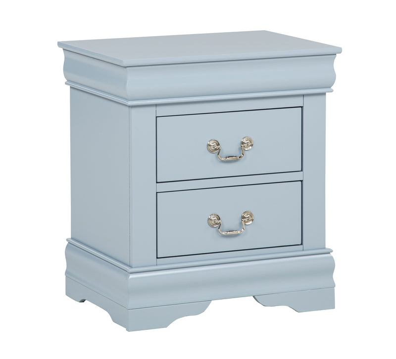 Crownmark Louis Philip Nightstand Blue