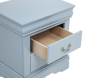 Crownmark Louis Philip Bedroom Set - Blue Nightstand