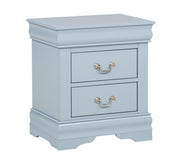 Crownmark Louis Philip Bedroom Set - Blue Nightstand