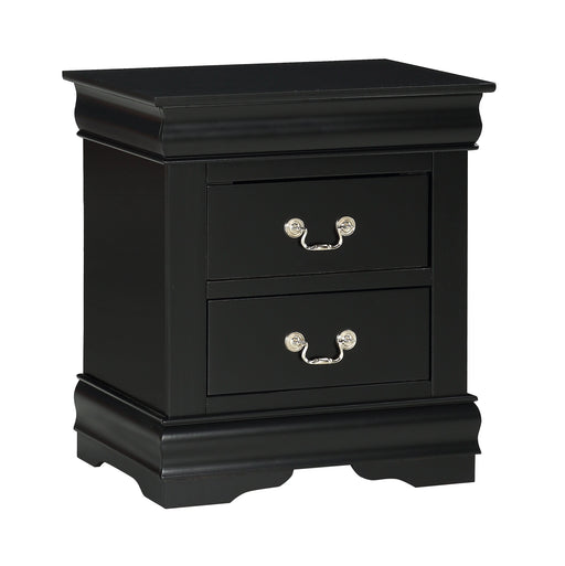 Crownmark Louis Philip Nightstand - Black