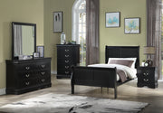 Crownmark Louis Philip Bed - Black