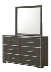 Crownmark Sharpe Bedroom Set Dresser and Mirror