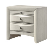 Crownmark Emily Bedroom Set - White Nightstand