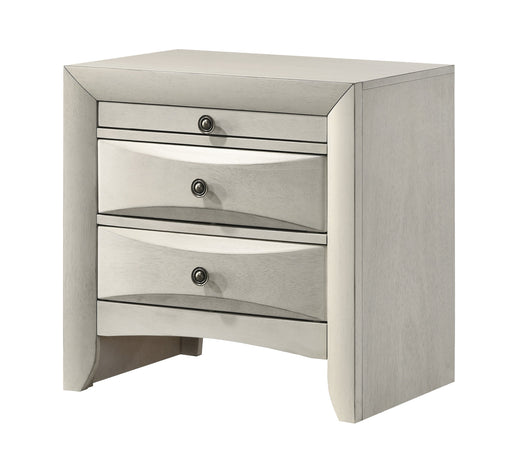 Crownmark Emily Nightstand - White