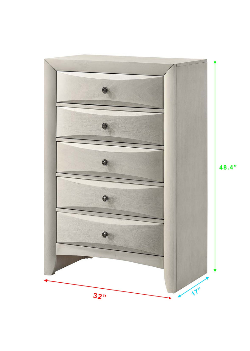 Crownmark Emily Chest - White