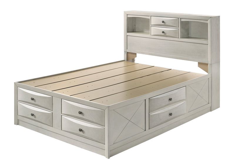 Crownmark Emily Bedroom Set - White Queen Bed