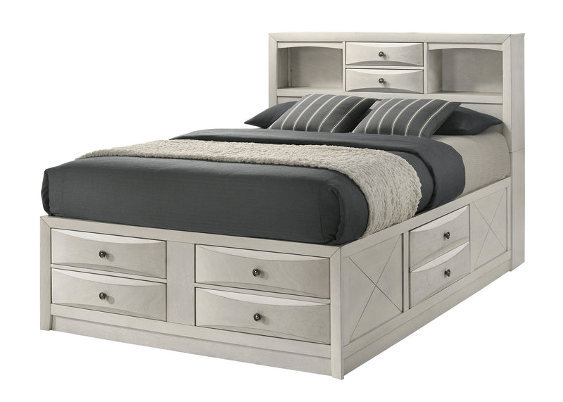Crownmark Emily Storage Bed - White