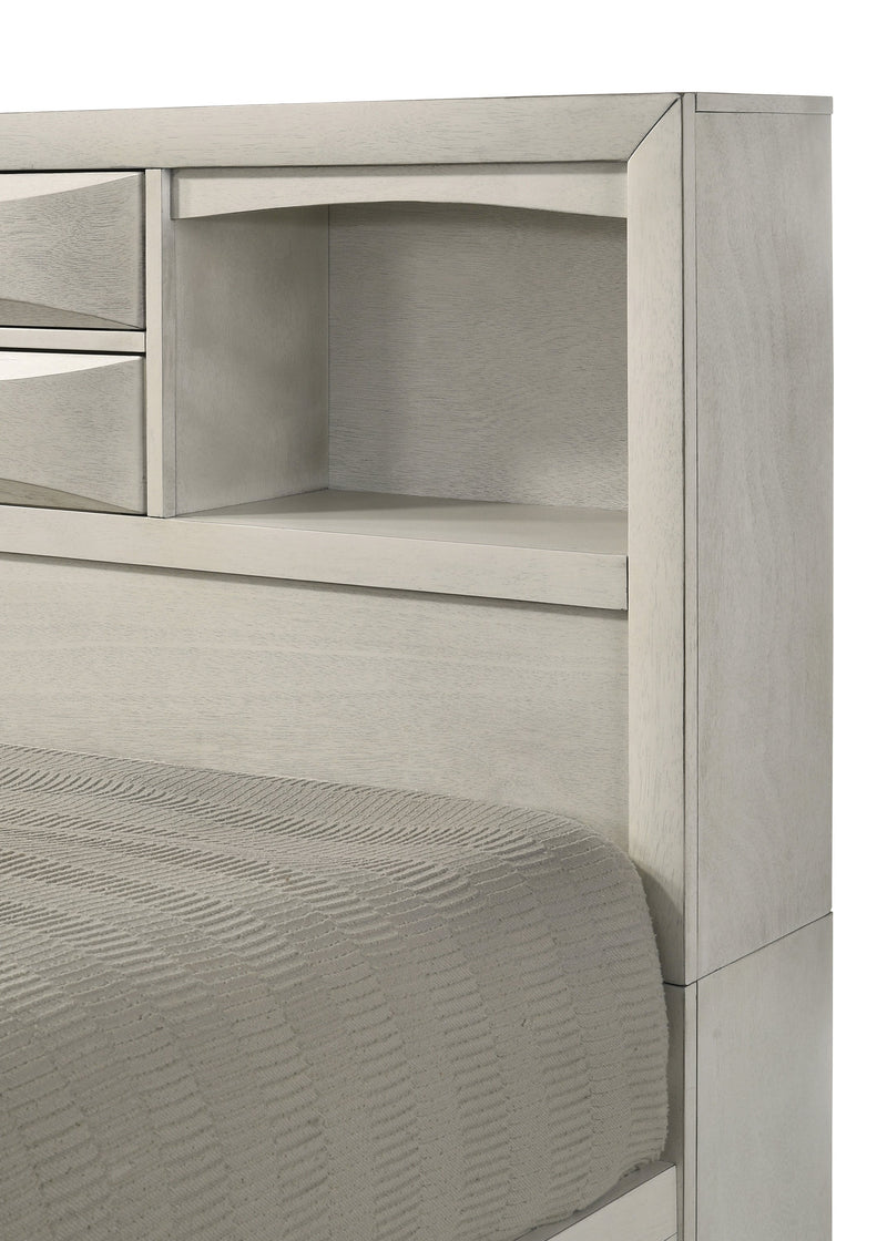 Crownmark Emily Storage Bed - White