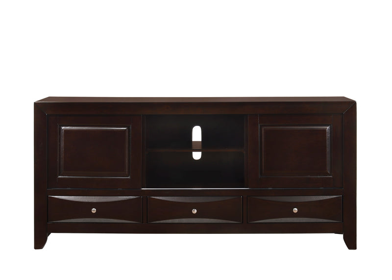 Crownmark Emily TV Stand Dark Cherry