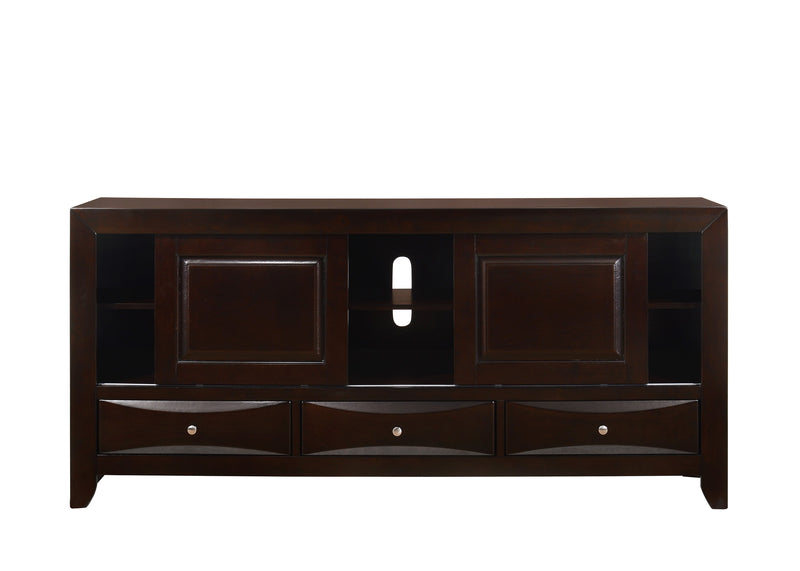 Crownmark Emily TV Stand Dark Cherry