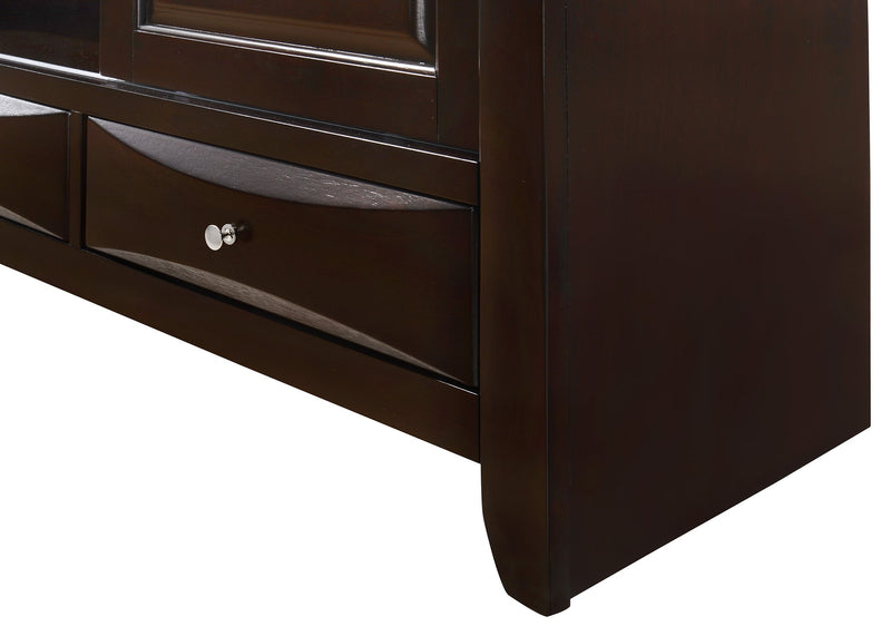 Crownmark Emily TV Stand Dark Cherry