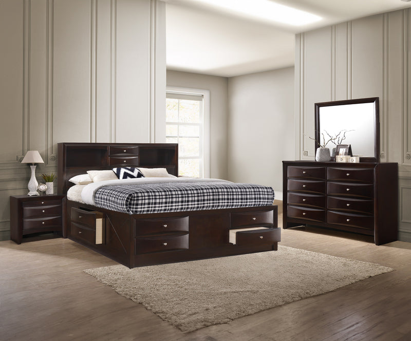 Emily Bedroom Set Dark Cherry