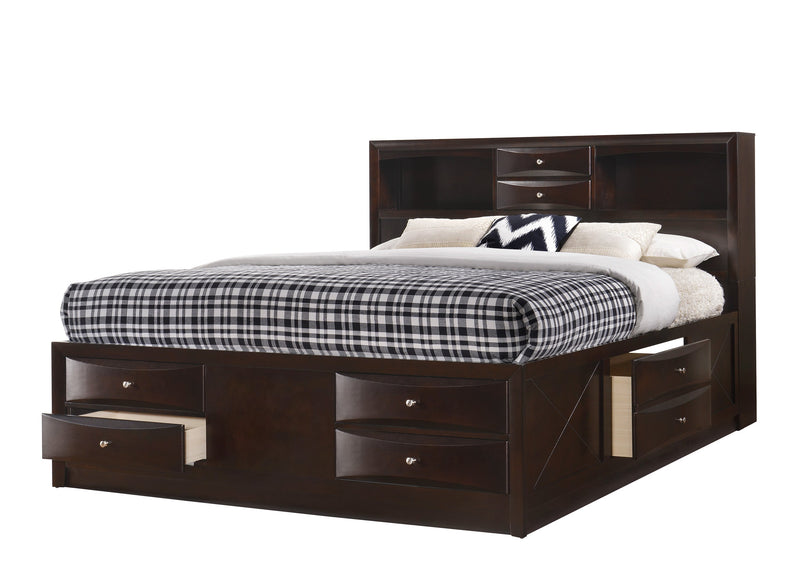 Emily Bed Dark Cherry