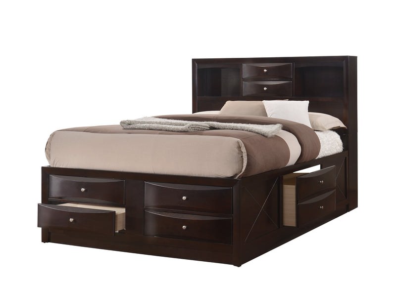 Emily Bed Dark Cherry