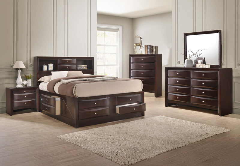 Emily Bedroom Set Dark Cherry