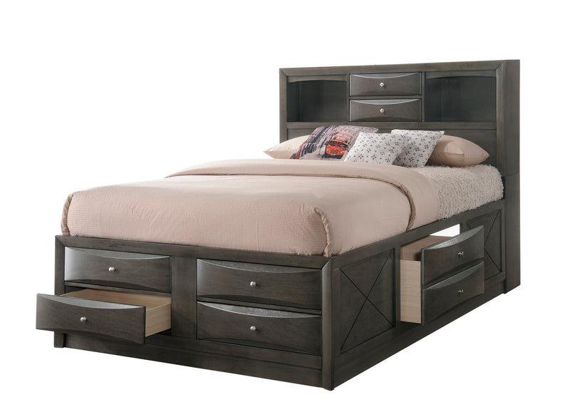 Emily Storage Bed - Grey