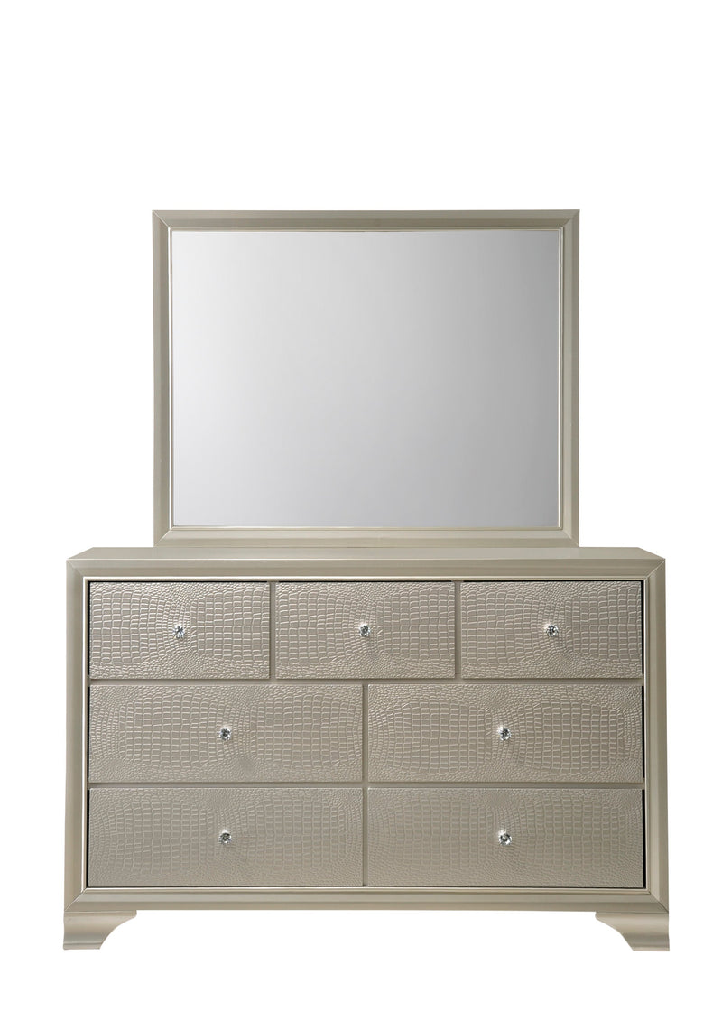Crownmark Lyssa Dresser - Silver Champagne