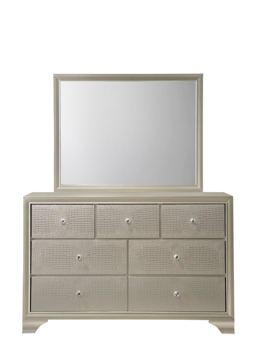 Crownmark Lyssa Dresser - Silver Champagne