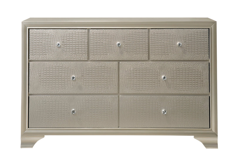 Crownmark Lyssa Dresser - Silver Champagne