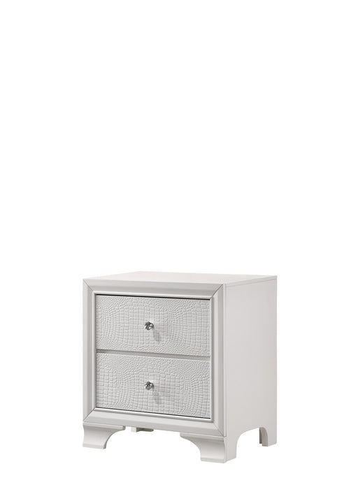 Crownmark Lyssa Nightstand - Frost