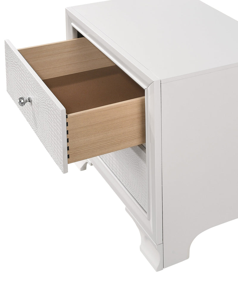 Crownmark Lyssa Nightstand - Frost