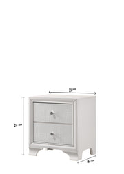 Crownmark Lyssa Nightstand - Frost