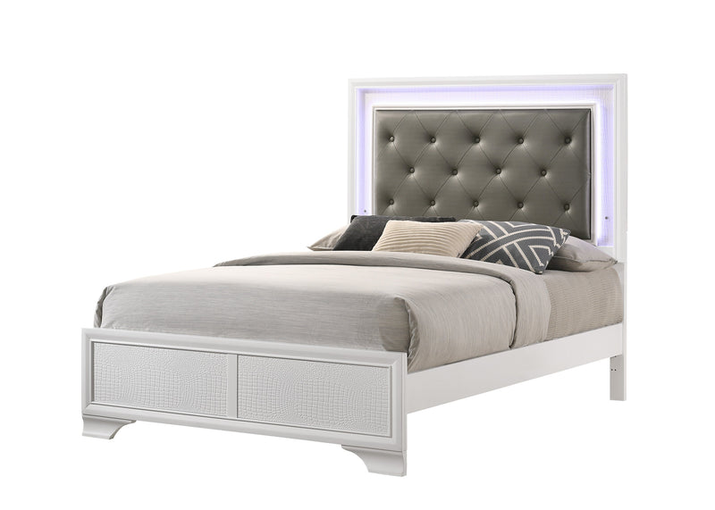 Crownmark Lyssa Bed - Frost