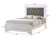 Crownmark Lyssa Bedroom Set - Frost Queen Bed