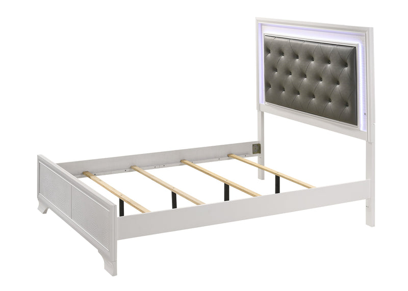 Crownmark Lyssa Bedroom Set - Frost Queen Bed