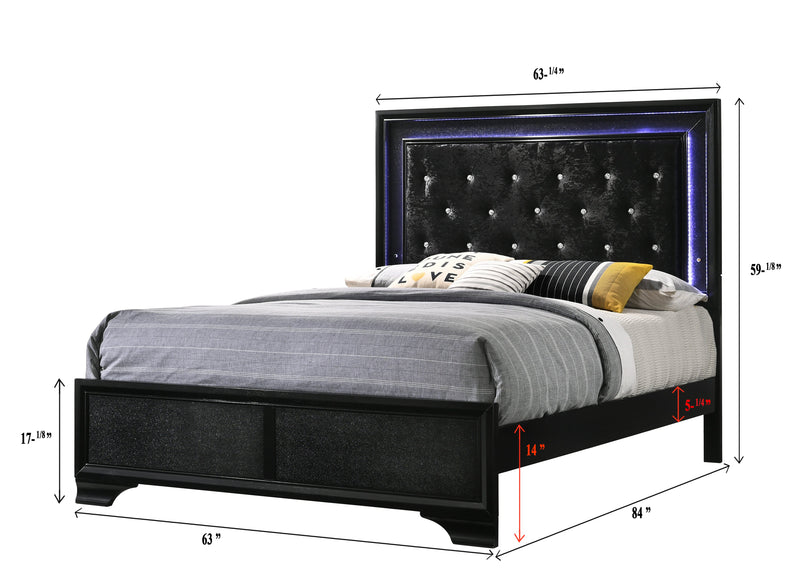 Crownmark Micah Bedroom Set Queen Bed
