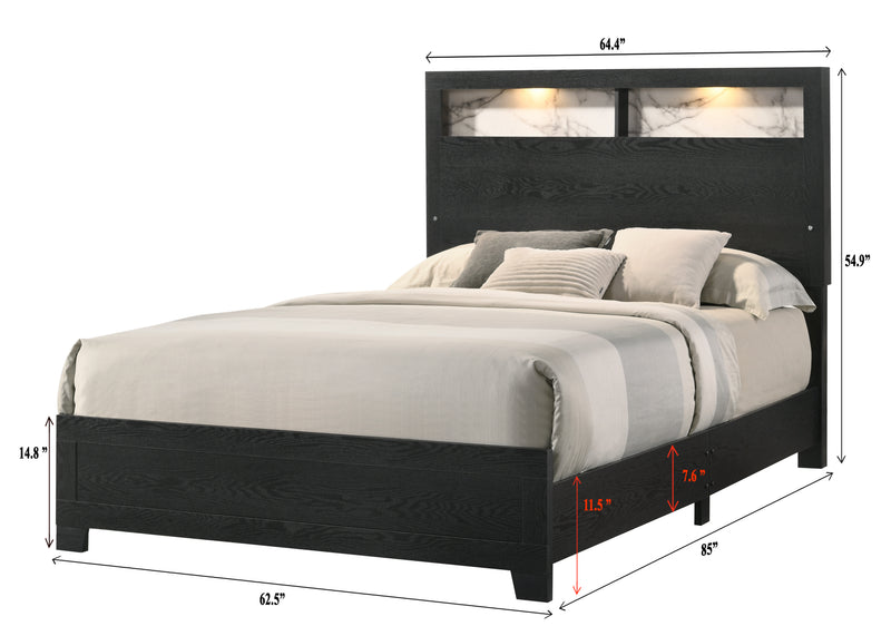 Cadence Bed - Black