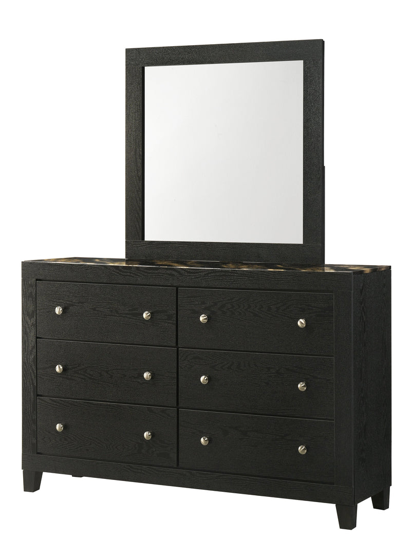 Cadence Mirror - Black Gold