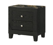 Crownmark Cadence Bedroom Set - Black/Gold Nightstand