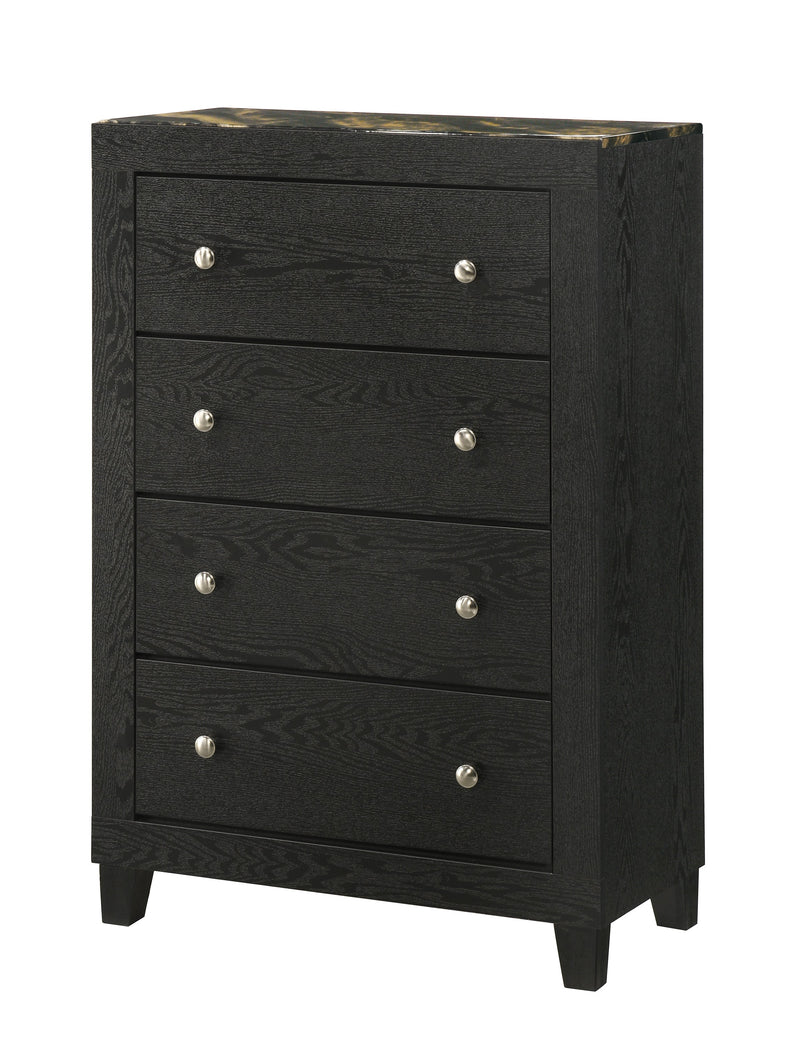 Cadence Bedroom Set - Black/Gold