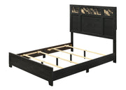 Crownmark Cadence Bedroom Set - Black/Gold Queen Bed