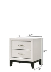 Crownmark Akerson Nightstand - Chalk