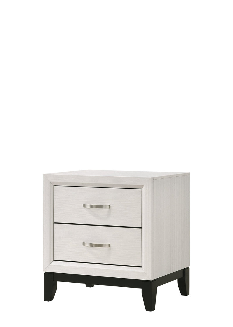 Crownmark Akerson Bedroom Set - Chalk Nightstand