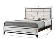 Crownmark Akerson Bedroom Set - Chalk King Bed