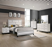 Crownmark Akerson Bedroom Set - Chalk