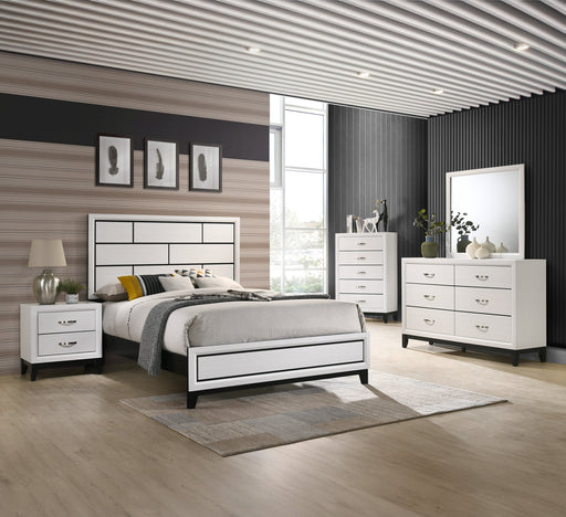 Crownmark Akerson Bedroom Set - Chalk