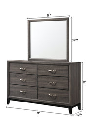 Crownmark Akerson Mirror Grey
