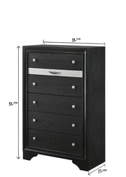 Crownmark Regata Chest - Black/Silver