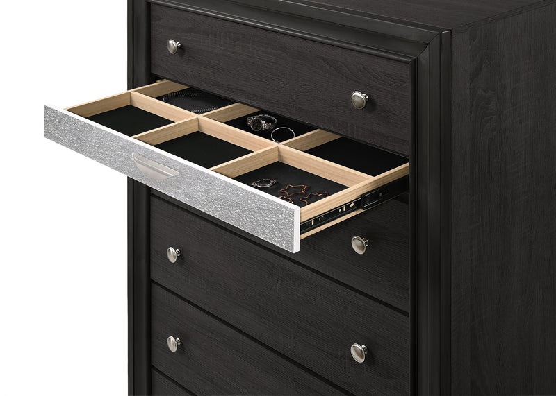 Crownmark Regata Chest - Black/Silver
