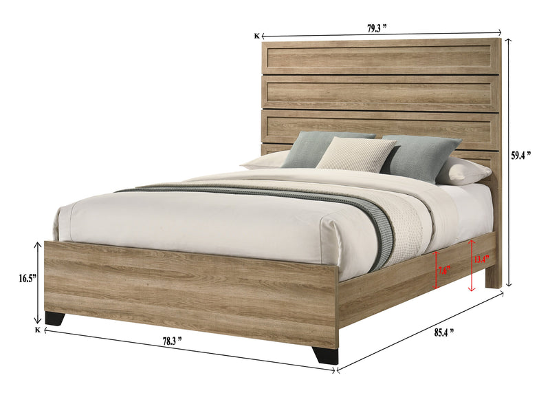 Crownmark Jameson Head/ Bed