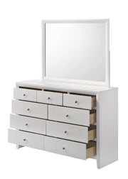 Crownmark Evan Mirror White