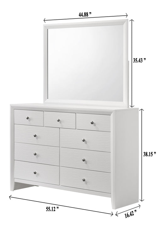Crownmark Evan Dresser - White